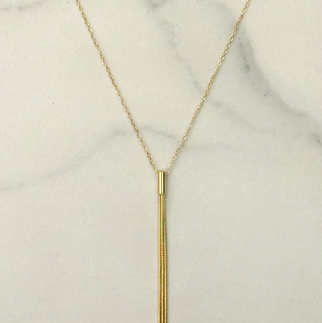 Shuta Fineline Ketting met Tassel Hanger