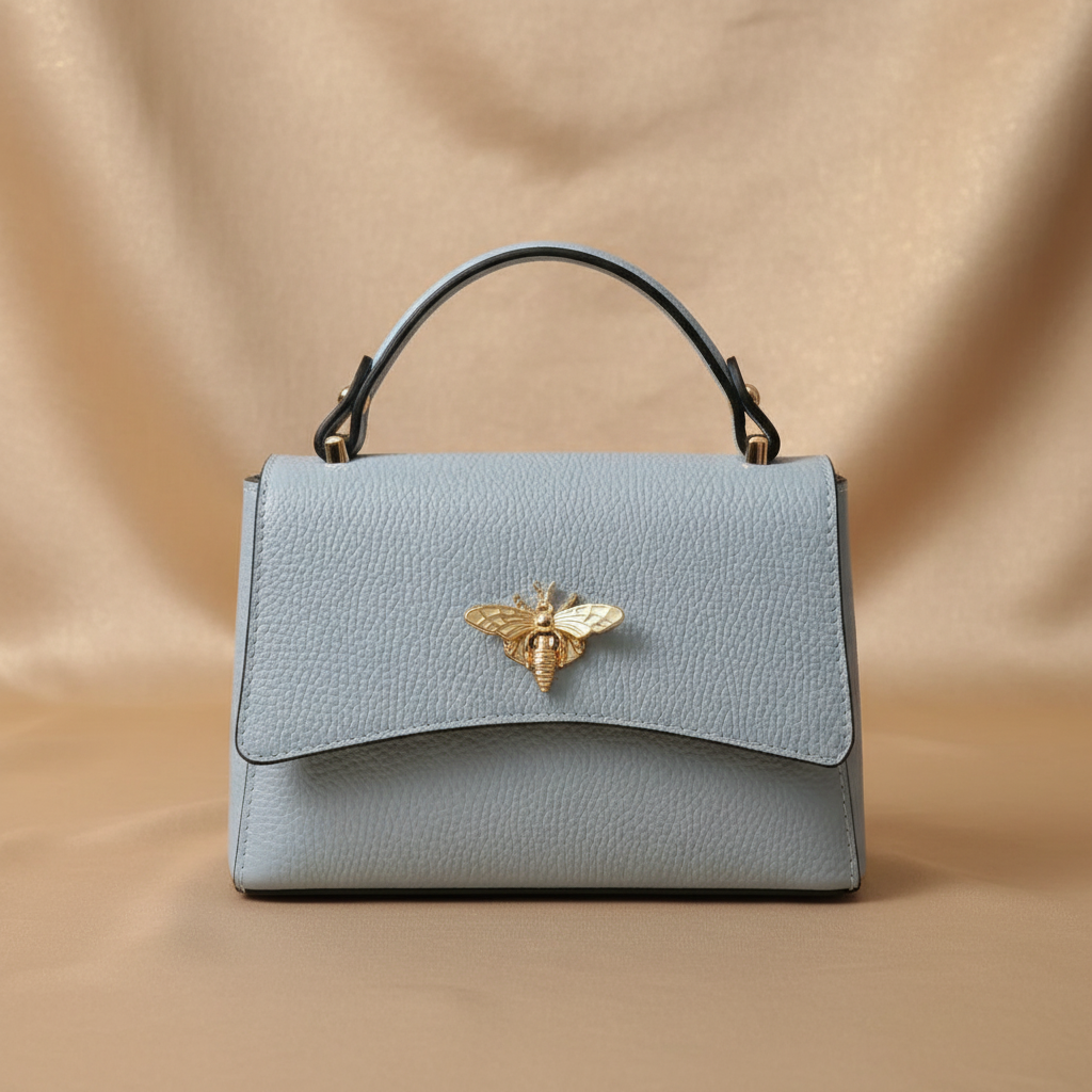 Lichtblauwe tas productfoto