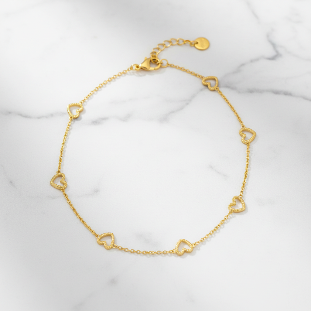 Multi Hearts Minimalistische Armband - PURE Jewelry stijl