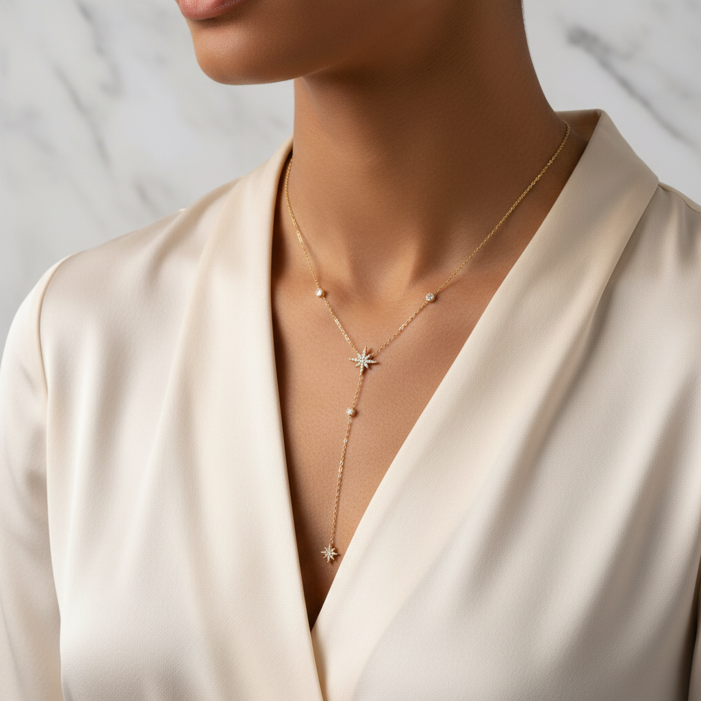 Northern Star Ketting met Zirkonia - Goud lifestyle